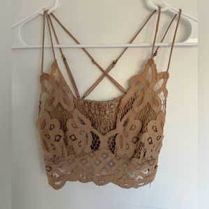 Free People brown Bralette top. Worn once!